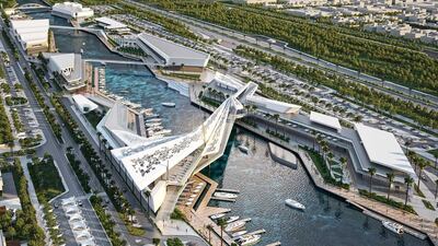 An aerial view of Al Qana. Courtesy Department of Urban Planning and Municipalities and Al Barakah International Investment