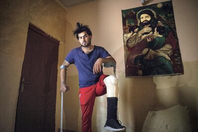 Hassam Naeem, 22, lives at his parents' house, in Basra, a major city in south Iraq. Photo by Sebastian Castelier