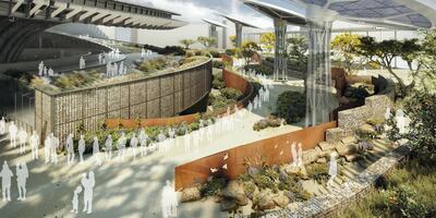 A rendering of the Sustainability Pavilion for Dubai Expo 2020. Courtesy Desert Ink