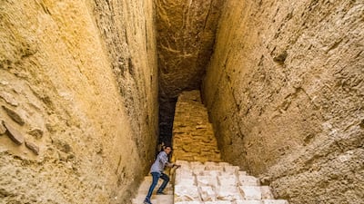 The Ministry of Tourism & Antiques describes the Saqqara pyramid, as being 'the oldest stone building of the ancient world'. AFP