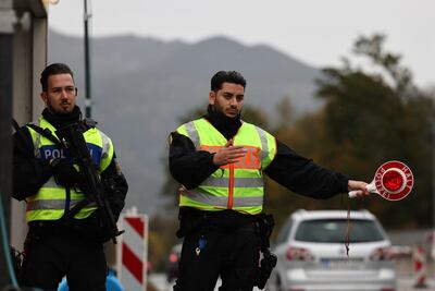 Extra checks have been brought in at Austria's border with Germany to contend with a high level of asylum claims. EPA