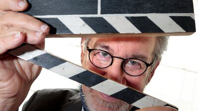 Director Steven Spielberg, President of the 66th Cannes Film Festival, holds a director's clap on the eve of the opening of the Festival in Cannes May 14. Eric Gaillard / Reuters