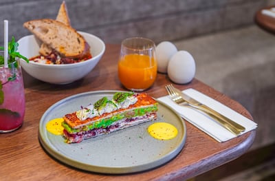 Salmon and Avocado Millefeuille. Photo: Lisa Tse