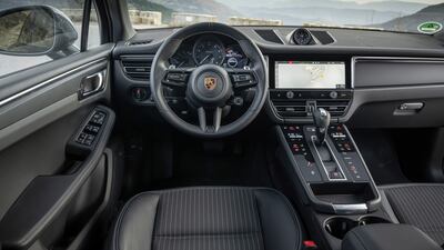 The driver's side of the Macan T, which is short for Touring.