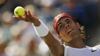 Rafael Nadal serves to Sam Querrey.