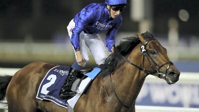 Old Persian won the Group 1 Dubai Sheema Classic on Dubai World Cup Night in 2019. Pawan Singh / The National