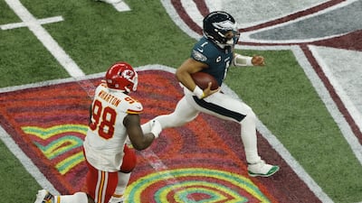 Philadelphia Eagles quarterback Jalen Hurts. EPA