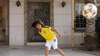 Hussain Yousuf Anwar will compete in a tournament in Spain, at the behest of Michel Salgado, the former Real Madrid defender. Pawan Singh / The National