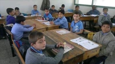 Although far from lavish, classrooms at the former Beit Lahia Primary School in the Gaza Strip have been vastly improved thanks to financial assistance from the Khalifa Foundation.