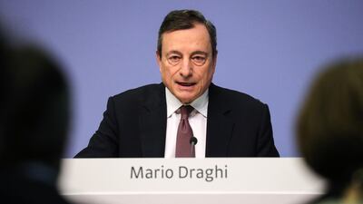 Mario Draghi, president ECB. The central bank has also announced stimulus for banks. EPA