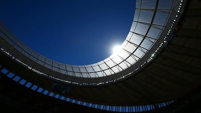 A general view of the Estadio Nacional in Brasilia, Brazil on Saturday prior to Argentina and Belgium's 2014 World Cup quarter-finals match. Julian Finney / Getty Images