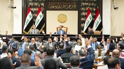 Iraq's legislators said they were asked to vote without seeing diplomatic nominees’ CVs. Photo: Office of the Parliament Speaker
