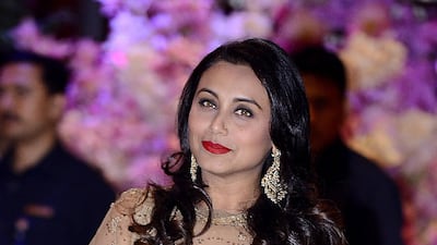 Rani Mukharjee arriving at Antilia. AFP