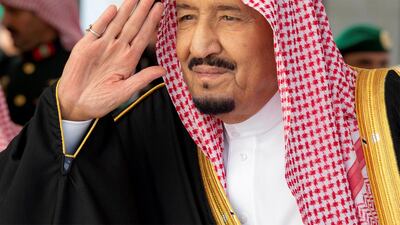 Saudi Arabia's King Salman bin Abdulaziz unveiled Wa’ad Al Shamal - a new integrated industrial city in the Northern Borders Province. Bandar Algaloud/Courtesy of Saudi Royal Court