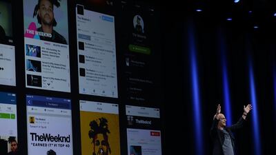 Record producer Jimmy Iovine unveiled Apple Music to the world during a conference in California last month. Justin Sullivan / Getty Images
