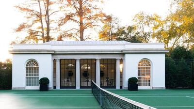 Melania Trump this week announced the completion of the Tennis Pavilion on the White House grounds. Instagram / FLOTUS