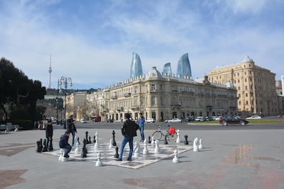 Baku's Bulvar, or promenade. Rosemary Behan