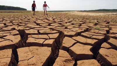 More than three quarters of the Earth has become irreversibly drier in the past three decades, according to a UN report. Getty Images