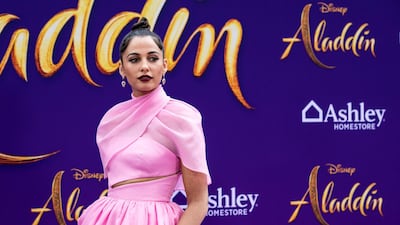 British actress Naomi Scott poses on the red carpet during Disney's 'Aladdin' movie premiere at the El Capitan Theatre in Hollywood, California. EPA/ETIENNE LAURENT