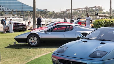 Ferrari is well represented at the Gulf Concours. Antonie Robertson / The National