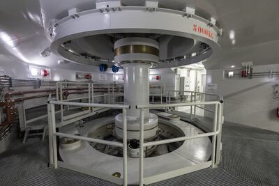 One of the pump turbines in the newly operational Nant de Drance plant in Switzerland. Reuters