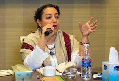 Rasha Jarhum, member of the National Consultation and Reconciliation Commission and head of the Peace Track Initiative,