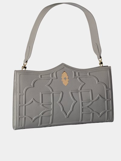 The Louvre Abu Dhabi Bag by Dellaluna in embossed Affresco leather will debut at the Venice Biennale. Photo: Dellaluna