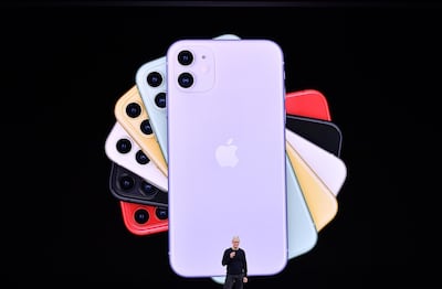 Apple chief executive Tim Cook announced details around Apple TV+ at an event which also unveiled the new iPhone 11 models. AFP/