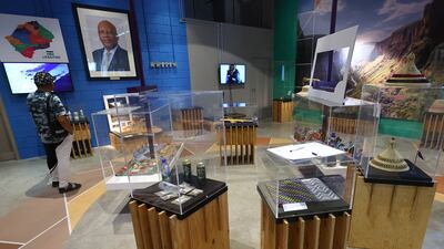 Interior of the Lesotho pavilion. David Gray/Expo 2020 Dubai