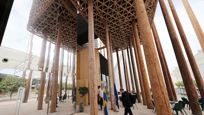 The exhibition was inspired by the work of a Swedish photographer Johan Bävman, and is designed to promote gender equality by acknowledging that the road to an equal society starts with men helping out at home. EPA