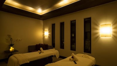 A treatment room at Hiltonia Club & Spa at the Hilton Abu Dhabi. Courtesy Hiltonia Club & Spa