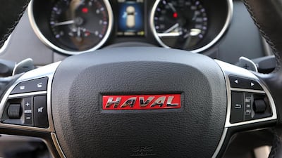 The H8 also has an eight-inch touchscreen control for audio/vehicle settings, electric tailgate, alloy side steps, roof rails, 19-inch rims, a huge glass sunroof, front/side/curtain airbags, “intelligent” lighting, hill-descent control, hill-hold control and self-levelling suspension. Pawan Singh / The National