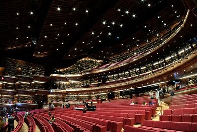 The interior of the Dubai Opera, which opened in 2016. EPA