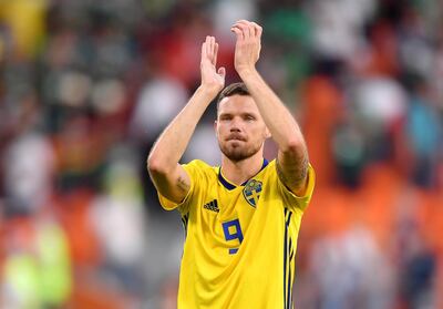 Al Ain striker Marcus Berg is part of the Sweden side that has reached the last 16. Hector Vivas / Getty Images