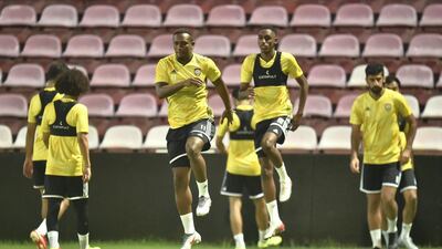 UAE national team train ahead of their World Cup 2022 Qualifier against Thailand. Courtesy UAEFA