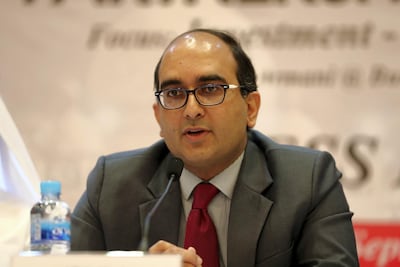 Vipul, India's Consul General in Dubai, said workers have not been paid in about 10 months. Pawan Singh / The National