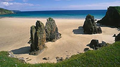 The beach at Tolsta on the east coast of the Isle of Lewis.