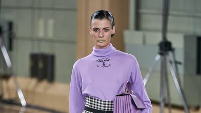 Wide-legged trousers at Emilia Wickstead