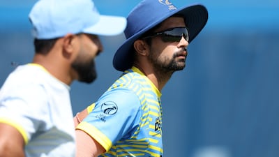 Former IPL net bowler Ajay Kumar has impressed since his arrival in the UAE. All photos: Chris Whiteoak / The National
