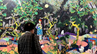 Art Dubai’s reputation has been built on its internationality: galleries from Karachi, Addis Ababa, Tehran, Dubai, London, and New York all convene in Dubai, where the region’s artists and curators travel to meet them. Pawan Singh / The National