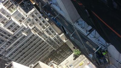 Facade retsoration midtown Manhattan. John S Moller