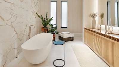 Italian marble and porcelain has been used in the bathrooms.