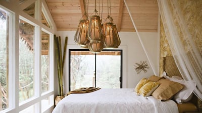 The one-bedroom treehouse in Hawaii can accommodate two guests and costs Dh1,585 per night (as of September 2018).