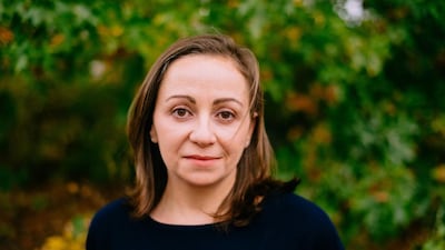 Rajia Hassib, like her characters, immigrated to the US from Egypt. Photo courtesy The Oberports