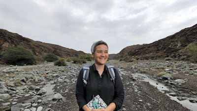 The plants of the Ru'us Al Jibbal and Hajjar Mountains are being recorded by botanist Marina Tsaliki for the RAK government before they are lost to quick paced development. Chris Whiteoak / The National