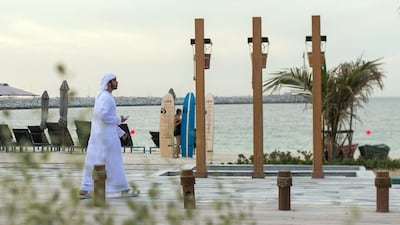 Visit La Mer Beach in Dubai for entertainment and family fun. Reem Mohammed / The National