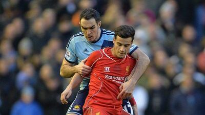 Centre midfield: Philippe Coutinho (Liverpool). While Daniel Sturridge’s scoring return made the headlines, Coutinho set up two goals and continued his fine form. Peter Powell / EPA