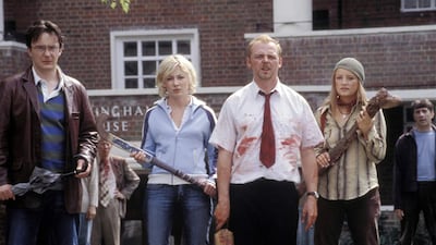 A legacy sequel of Shaun of the Dead could explore the bond between Simon Pegg's Shaun, second from right, and his now-zombie friends. Photo: Pictorial Press Ltd / Alamy Stock Photo