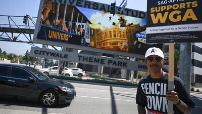 America's film and TV industry has ground to a halt since May following protests. AFP