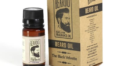 The Black Velvette beard oil, Dh58 by Beardo. Courtesy The Beauty Floor